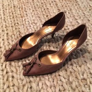 Nine West Tan Leather Heels; Size 6